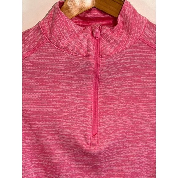 Girls Pink Half Zipped Light Weight Xersion Everair Shirt - Picture 6 of 8
